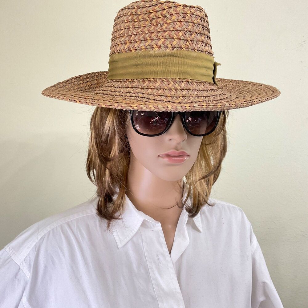 Brixton -JO STRAW RANCHER Hat wheat straw Wide Brim Women's Size XS *